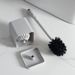 Dead Angle Household Bathroom No Drilling Wall-mounted Long Handle Toilet Cleaning Brush Set_maomaolike.com