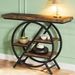Console Table, Entryway Table With Geometric Metal Frame_maomaolike.com