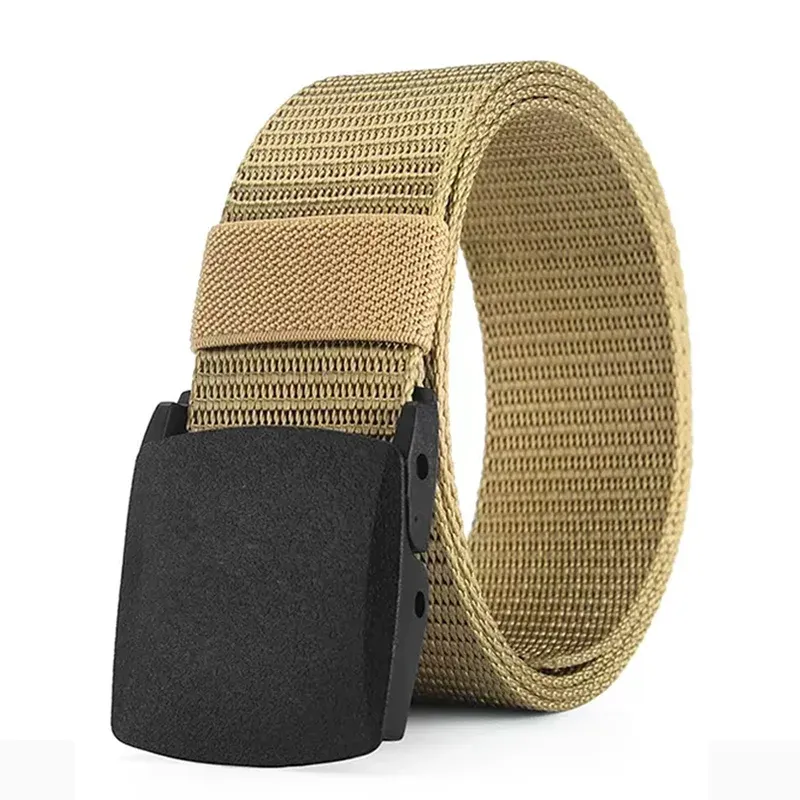HOT Genuine Tactical Quick Release Outdoor Military Soft Real Nylon Sports Accessories Men And Women Black Belt_maomaolike.com