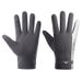 Skin-feeling warm gloves men's touch screen winter outdoor riding reflective plus velvet thickened water-repellent sports fingerless gloves_maomaolike.com