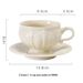 French Relief Retro Ceramic Coffee Cup And Plate Set, Afternoon Tea Set, Elegant Black Tea Cup, Luxurious European And English Style_maomaolike.com