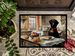 Black Lab Fall Kitchen Pumpkins Doormat Front Door Mat Indoor Outdoor Rugs For Entryway, Non Slip Washable Low Pile, 24H X 36W_maomaolike.com