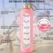 32oz 1L Time-marked Glass Water Bottles Drink Bamboo Lid Free Of Lead Motivational Sport Silicone Sleeve Bottle_maomaolike.com