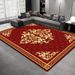 Living Room Rug Large Size Gorgeous Gold Frame Design Bedroom Rug Plush Thickened Machine Washable Thickened Underlay Interior Decorative Rug_maomaolike.com