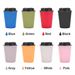double layer water cup portable mini wheat straw coffee cup portable fashionable and simple car wheat aroma cup_maomaolike.com