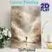 Religious Moses Parting The Red Sea Painting Poster, Soft-toned Ethereal Misty Scene Poster, Serene Spiritual Artwork Ideal For Home, Prayer Room_maomaolike.com