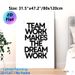 Teamwork Motivational Quote Painting Poster, Minimalist Black & White Typographic Poster, Inspirational Message Decor Ideal For Office, Workspace_maomaolike.com