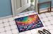 Asters In Color Doormat Front Door Mat Indoor Outdoor Rugs For Entryway, Non Slip Washable Low Pile, 24H X 36W_maomaolike.com
