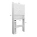 Over-The-Toilet Storage Cabinet With 2 Doors, Home Space-Saving Toilet Rack, Farmhouse Style For Bathroom, Restroom, Laundry_maomaolike.com