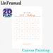30-Day 200€ Savings Challenge Painting Poster, Clean Minimalist Grid Layout Poster, Practical Tool To Track Savings Progress Ideal For Personal Home_maomaolike.com