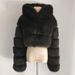 Women's Winter Thickened Artificial Fur Coat Short Jacket Fashion Large Size_maomaolike.com