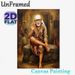 Sai Baba Themed Spiritual Painting Poster, Warm-toned Realistic Traditional Scene Poster, Serene Spiritual Artwork, Ideal For Home Prayer Space And_maomaolike.com