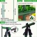 120 * 180cm Plant Vine Climbing Frame, Adjustable, Freely Combined Cucumber Grid Frame, Greenhouse Frame, Outdoor Garden Support Frame_maomaolike.com