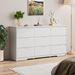 9 Drawer Dresser For Bedroom, Storage Cabinet With Hidden Handles, Modern Closet Of Drawers For Living Room_maomaolike.com