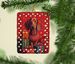 Dachshund Holiday Christmas Porcelain Ornament Christmas Tree Hanging Decorations For Home Christmas Holiday, Rectangle, Gift, Multicolor_maomaolike.com