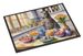 Decorating Easter Scottish Deerhound Doormat Front Door Mat Indoor Outdoor Rugs For Entryway, Non Slip Washable Low Pile, 24H X 36W_maomaolike.com