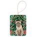 Tonkinese Cat By The Christmas Tree Porcelain Ornament Christmas Tree Hanging Decorations For Home Christmas Holiday, Rectangle, Gift, Multicolor_maomaolike.com