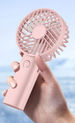 New Handheld USB Rechargeable Small Outdoor Portable Mini Fan With Phone Stand_maomaolike.com