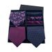 Unisex Men's gift box tie Fashion business striped tie square scarf set luxury gift box_maomaolike.com