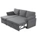84.2" Sleeper Sofa Bed,Pull Out Sofa Bed With Storage Chaise L Shape Sectional Sofa_maomaolike.com