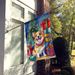 Corgi Christmas Reindeer House Flag Large Porch Sleeve Pole Decorative Outside Yard Banner Artwork Wall Hanging, Polyester, House Size, Multicolor_maomaolike.com