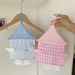 Cute Winged Little House Ins-style Box, High Aesthetic Wall-mounted Fabric Tissue Bag, No-drill Toilet Paper Holder_maomaolike.com
