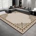 Living Room Rug,Large Rug,Oversized, Gold Leaves Design,Bedroom Rug,Soft And Thick, Machine Washable, Thickened Rug, Bedside Rug,Decorative Indoor Rug_maomaolike.com