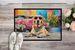 Yellow Labrador Hippie Dawg Doormat Front Door Mat Indoor Outdoor Rugs For Entryway, Non Slip Washable Low Pile, 24H X 36W_maomaolike.com