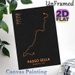 Passo Sella Route Topographic Map Painting Poster, Sleek Dark-toned Contour Map With Orange Route Details Poster, Features Key Climb Stats, Ideal For_maomaolike.com