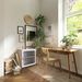 Single Sturdy & Convenient Foldable Cabinet, Durable Steel-Wood Combo With Anti-Slip Design & Quick Fold & Install, Easy To DIY Storage Container With Door, White_maomaolike.com