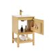 20 Inch Solid Wood Pre-assembly Bathroom Vanity With Adjustable Shelf --Ash Wood_maomaolike.com