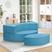 Modular Kids Play Couch, Toddler Furniture Lounger Sofa ,Blue_maomaolike.com