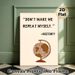 History Quote & Globe Themed Painting Poster, Witty Typographic & Cartoon Globe Poster, Humorous History-inspired Decor Ideal For Study Room_maomaolike.com