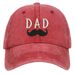 Unisex Washed cotton Embroidery DAD Alphabet baseball hat Father's Day gift hat Hip Hop hat_maomaolike.com
