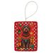 Wirehaired Pointing Griffon Holiday Christmas Porcelain Ornament Christmas Tree Hanging Decorations For Home Christmas Holiday, Rectangle, Gift, Multicolor_maomaolike.com