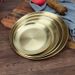 Round Plate Cafe Tray Fruit Cake Plate Bone Plate Dish Shallow Plate_maomaolike.com