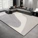 Living Room Rug Large Size Gorgeous Gold Frame Design Bedroom Rug Plush Thickened Machine Washable Thickened Underlay Interior Decorative Rug_maomaolike.com