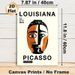 Picasso Abstract Cubist Face Painting Poster, Bold Color-blocked Art Exhibition Poster, Stylish Modern Art Decor Ideal For Living Room, Studio Wall_maomaolike.com