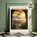 Basgiath Dragon & Castle Painting Poster, Atmospheric Fantasy Style Poster, Captivating Scene Of Dragon Flying Over Misty Mountain Castle At Golden_maomaolike.com