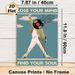 Retro Music Performer Painting Poster, Vintage-style Graphic Poster, Artistic Design Featuring Vinyl-headed Performer, Musical Notes And Inspirational_maomaolike.com
