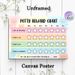 Potty Reward Chart Painting Poster, Pastel-colored Cute Cartoon Animal Pattern Poster, Practical Design To Track Potty Training Milestones, Ideal For_maomaolike.com