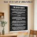 The Seven Tenets Painting Poster, Monochrome Brick Wall Text Poster, Inspirational Guiding Principles Decor Suitable For Home Office, Study Space_maomaolike.com