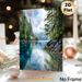 Forest Lake Landscape Painting Poster, Serene Watercolor Nature Scene Poster, Misty Mountain, Lush Evergreens & Clear Lake Design Brings Tranquil_maomaolike.com
