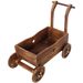 Wooden Wagon Planter Box, Mobile Garden Planter With 4 Wheels, Handle, Drain Hole, Decorative Flower Planter For Indoor & Outdoor Decor, Wooden Flower Cart For Patio, Garden, Balcony, Brown_maomaolike.com
