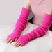 Unisex Warm woolen gloves acrylic long finger sleeves open finger fashion extended knitted sleeves_maomaolike.com
