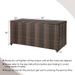 96 Gallon PE Wicker Outdoor Storage Box With 4 Wheels_maomaolike.com