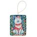 Samoyed Christmas Porcelain Ornament Christmas Tree Hanging Decorations For Home Christmas Holiday, Rectangle, Gift, Multicolor_maomaolike.com