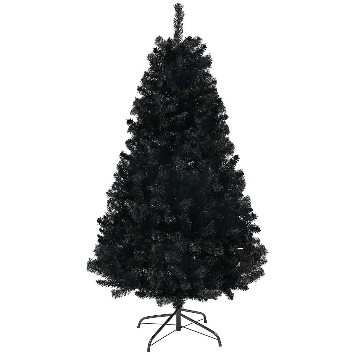 6ft Tall Artificial Christmas Tree, Unlit Xmas Tree With 1000 Branch Tips, Auto Open, Steel Base, Holiday Décor For Home Office, Black_maomaolike.com