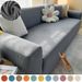 Waterproof Polar Fleece Solid Color Bomb Cover Sofa Slipcover Corner Case For Living Room 1 2 3 4 Seat_maomaolike.com