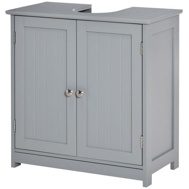 Bathroom Vanities, Bathroom Sink Cabinets With U-Shape Cut-Out And Adjustable Internal Shelf, Gray_maomaolike.com